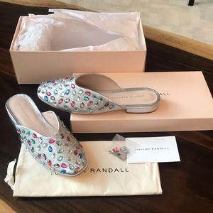 Loeffler Randall Quinn Mule Slides SPARKLES! 💎💎